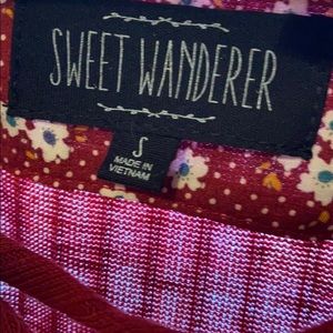 Criss cross red dress